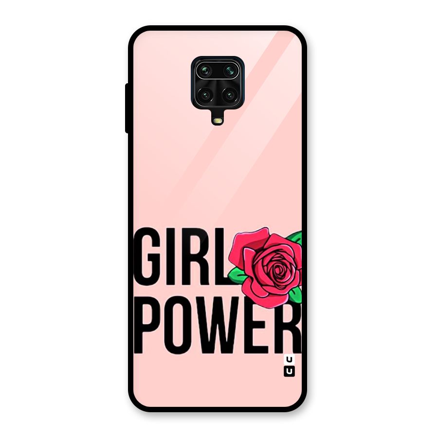 Girl Power Glass Back Case for Redmi Note 9 Pro Max