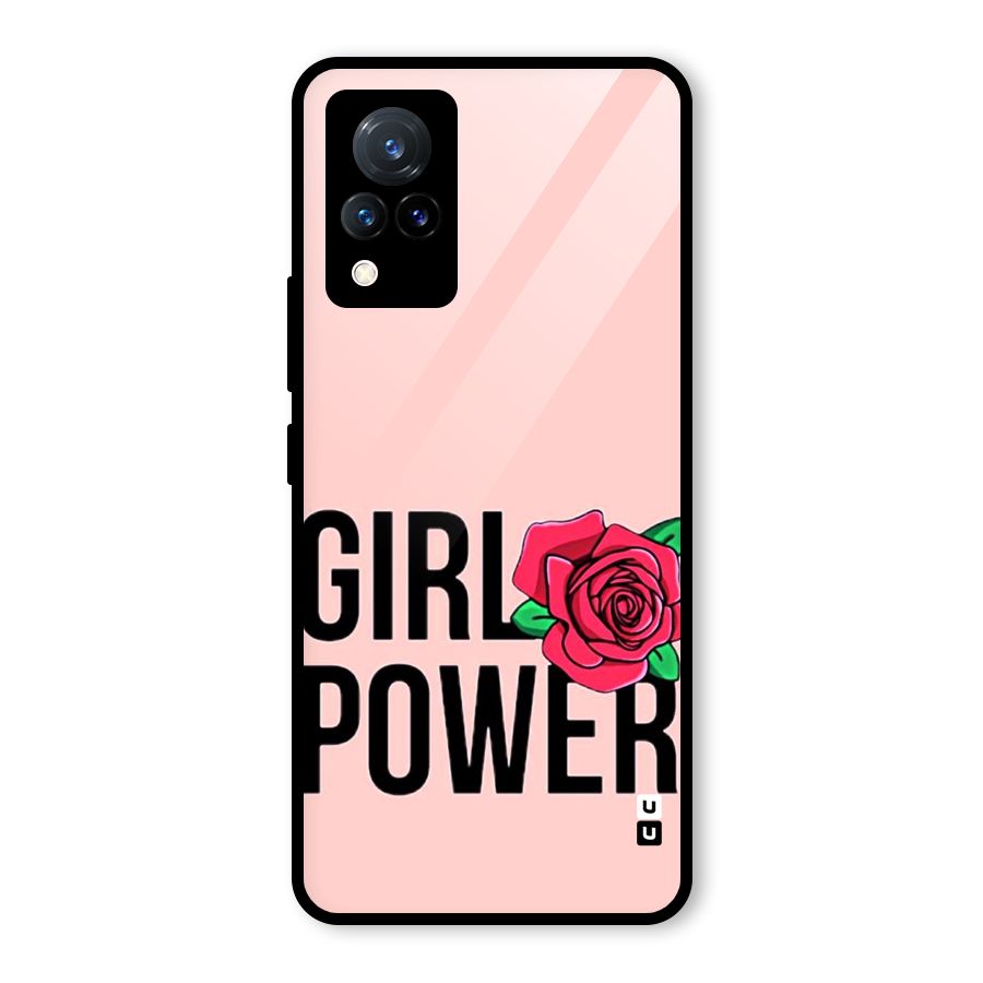 Girl Power Glass Back Case for Vivo V21 5G