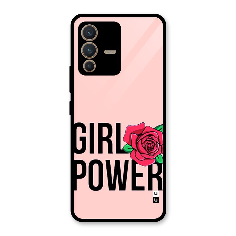 Girl Power Glass Back Case for Vivo V23 5G