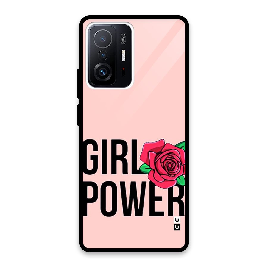 Girl Power Glass Back Case for Xiaomi 11T Pro