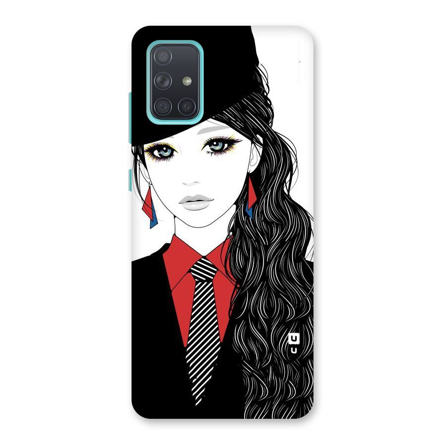 Girl Tie Back Case for Galaxy A71