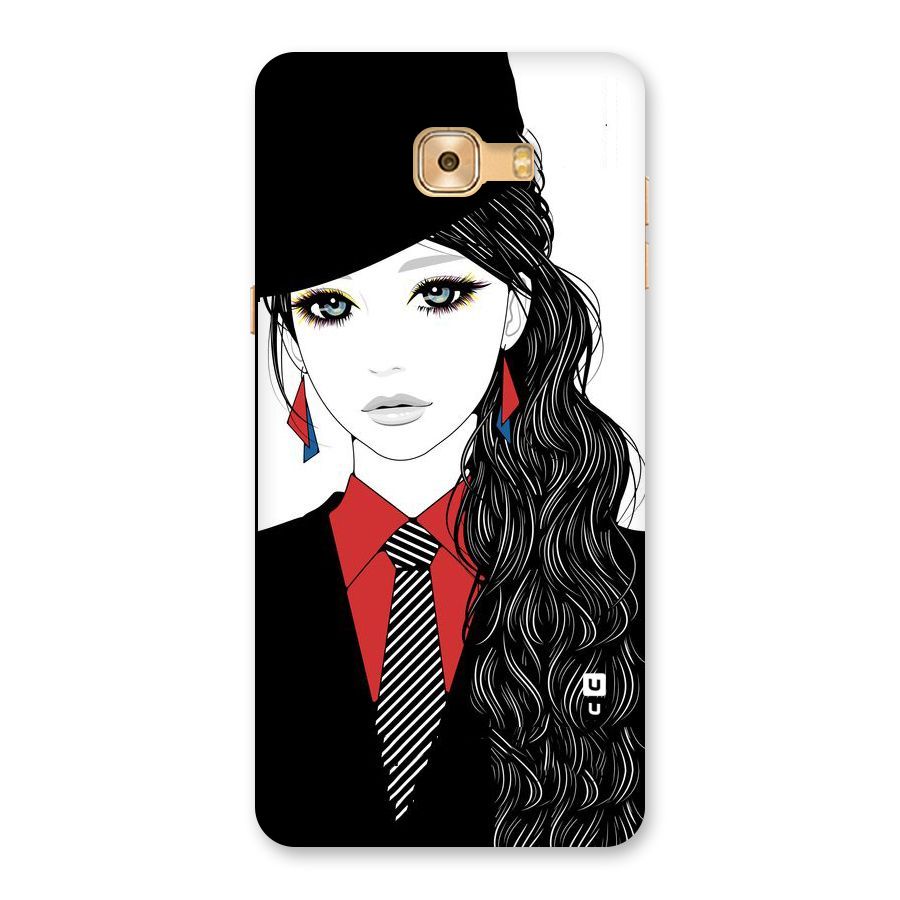 Girl Tie Back Case for Galaxy C9 Pro