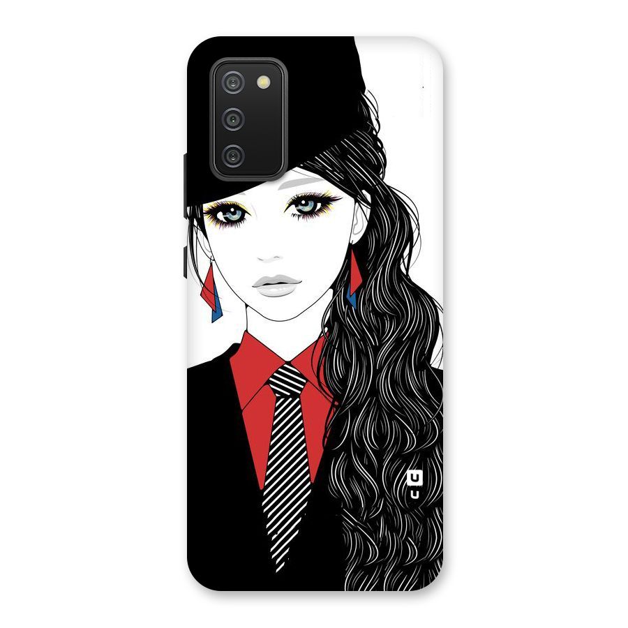 Girl Tie Back Case for Galaxy M02s