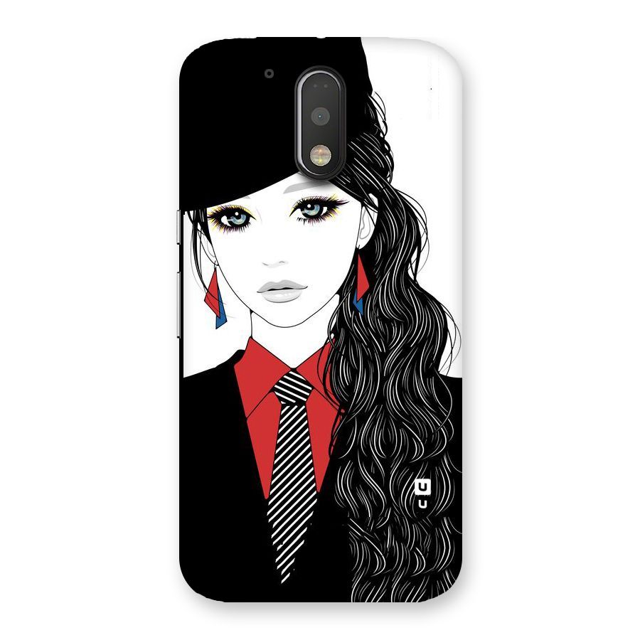 Girl Tie Back Case for Motorola Moto G4 Plus