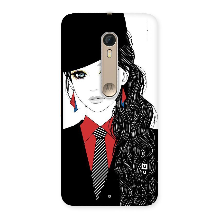 Girl Tie Back Case for Motorola Moto X Style