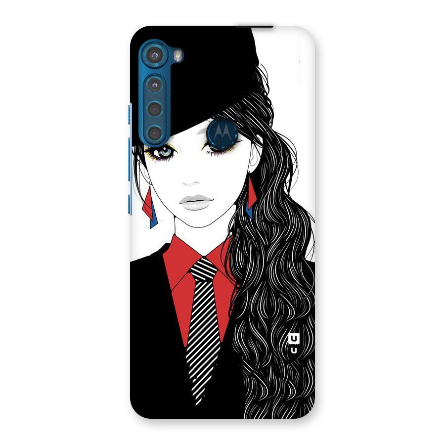 Girl Tie Back Case for Motorola One Fusion Plus