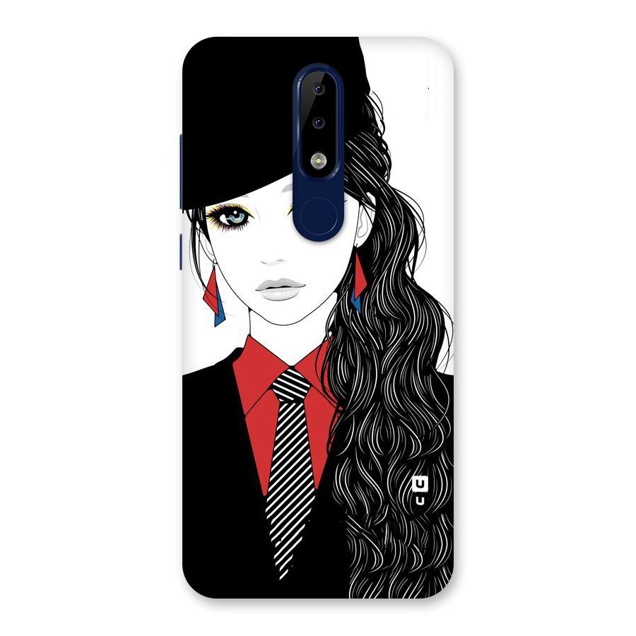 Girl Tie Back Case for Nokia 5.1 Plus