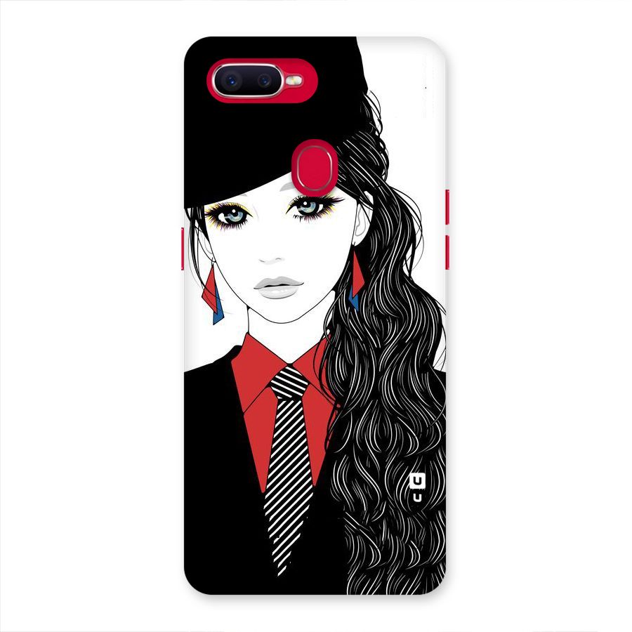 Girl Tie Back Case for Oppo F9 Pro