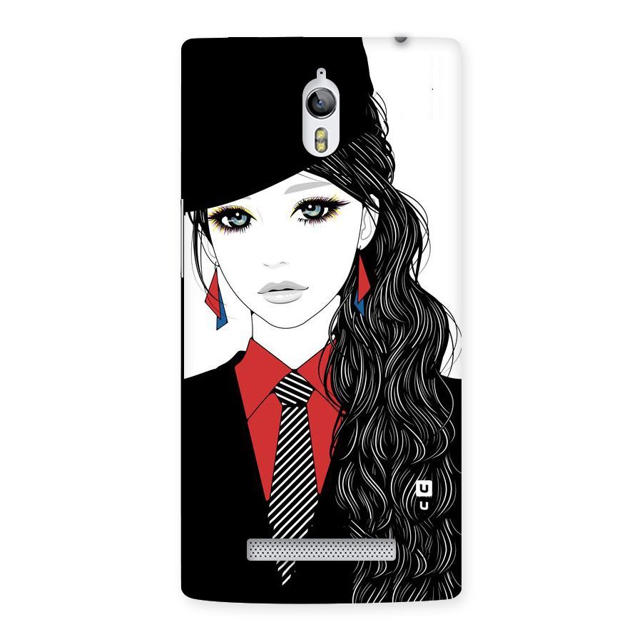 Girl Tie Back Case for Oppo Find 7