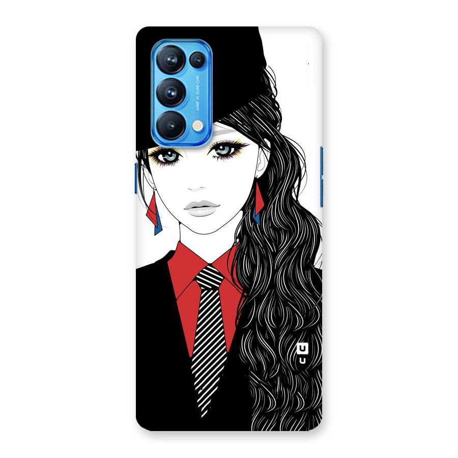 Girl Tie Back Case for Oppo Reno5 Pro 5G