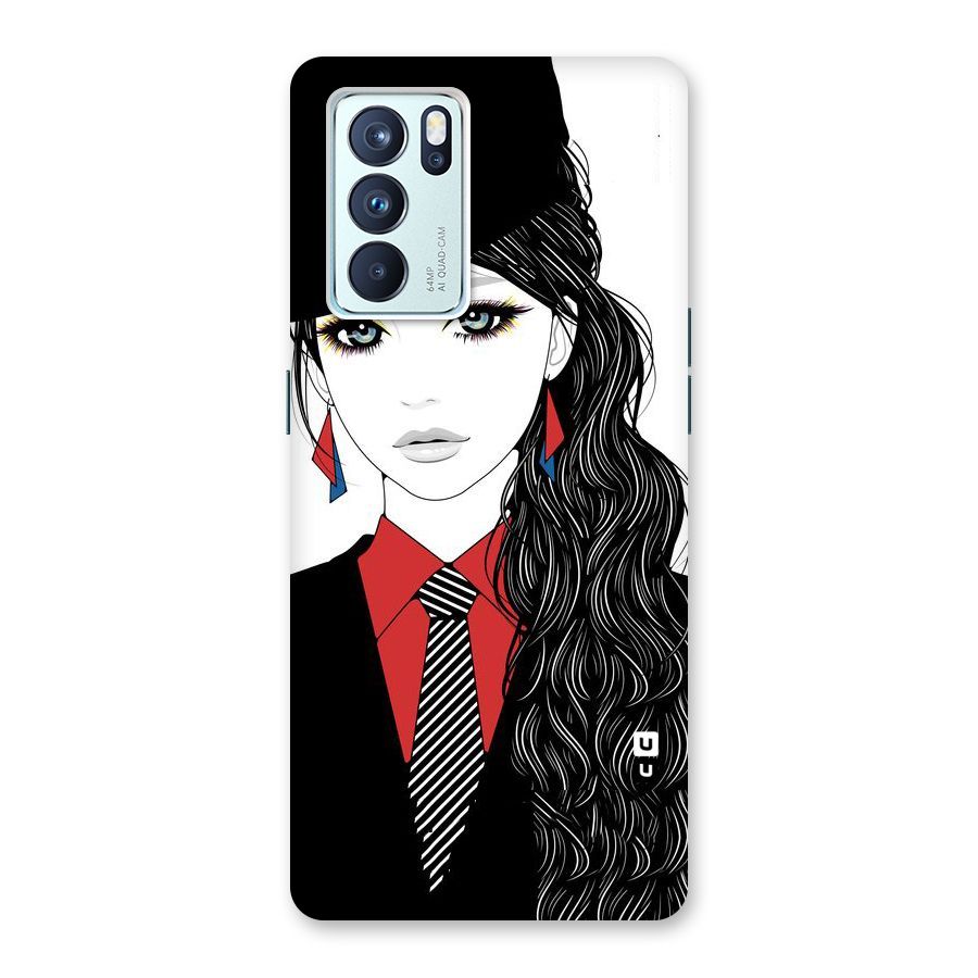 Girl Tie Back Case for Oppo Reno6 Pro 5G