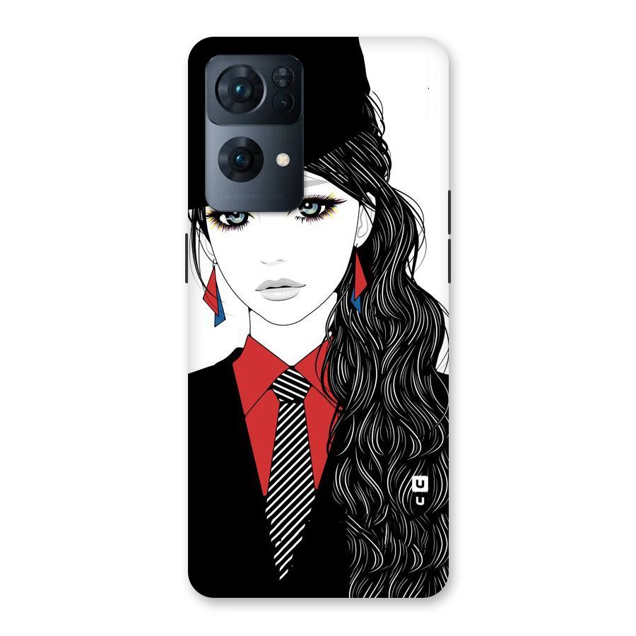 Girl Tie Back Case for Oppo Reno7 Pro 5G