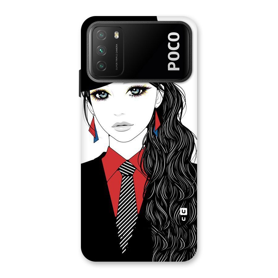 Girl Tie Back Case for Poco M3