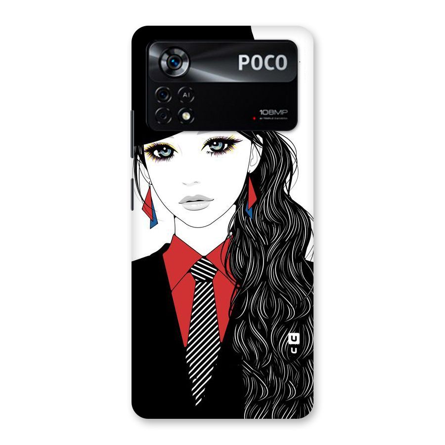 Girl Tie Back Case for Poco X4 Pro 5G