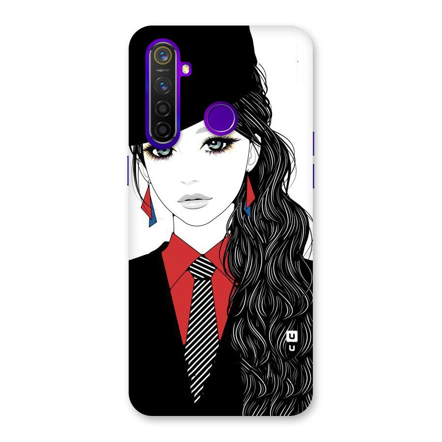 Girl Tie Back Case for Realme 5 Pro
