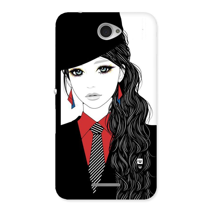 Girl Tie Back Case for Sony Xperia E4