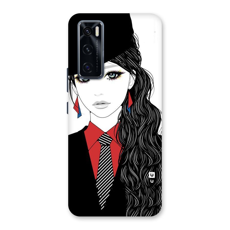 Girl Tie Back Case for Vivo V20 SE