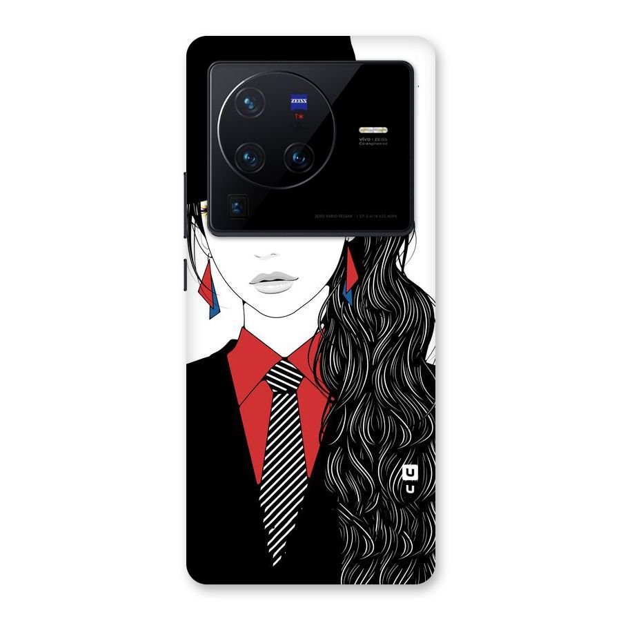 Girl Tie Back Case for Vivo X80 Pro