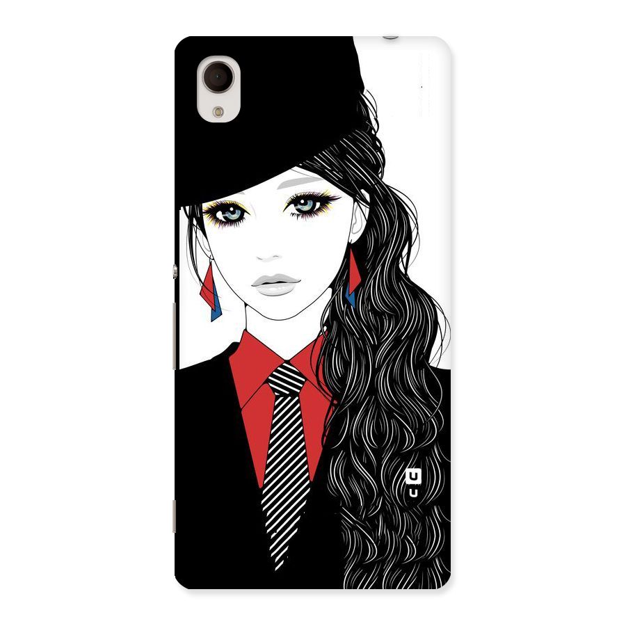 Girl Tie Back Case for Xperia M4 Aqua