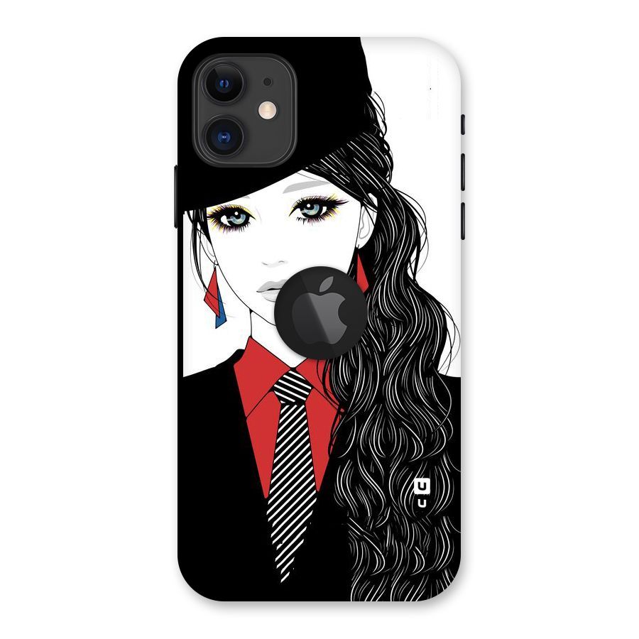Girl Tie Back Case for iPhone 11 Logo Cut