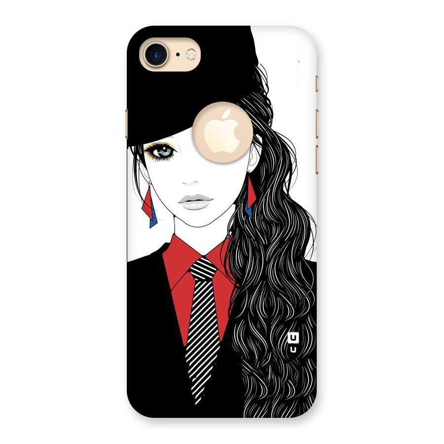 Girl Tie Back Case for iPhone 7 Logo Cut