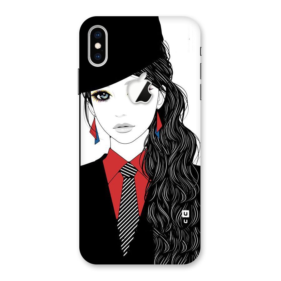 Girl Tie Back Case for iPhone XS Max Apple Cut
