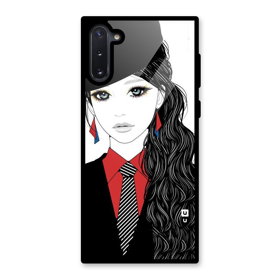 Girl Tie Glass Back Case for Galaxy Note 10