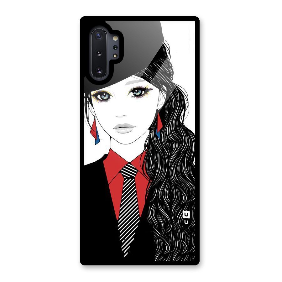 Girl Tie Glass Back Case for Galaxy Note 10 Plus