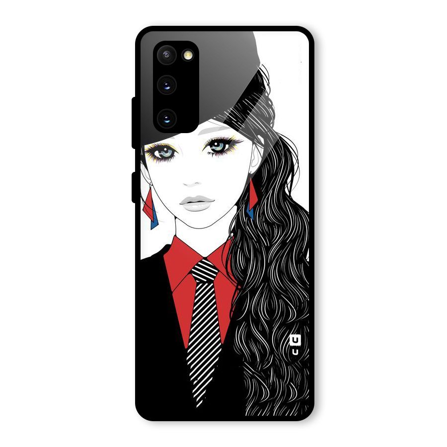Girl Tie Glass Back Case for Galaxy S20 FE 5G
