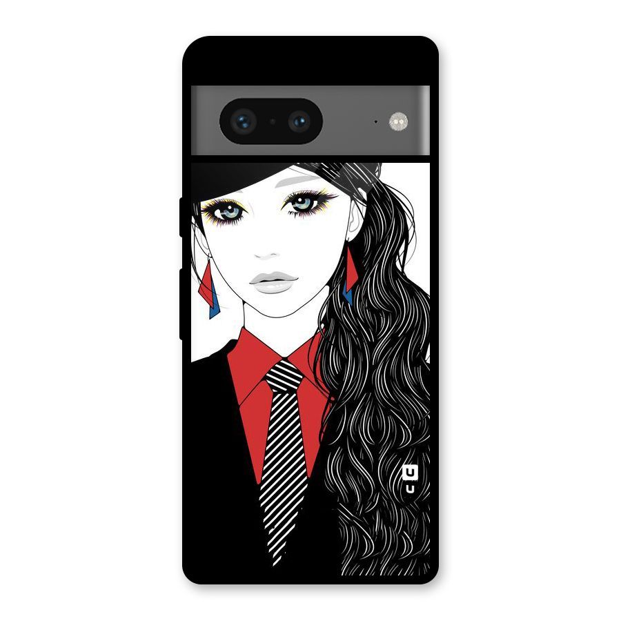 Girl Tie Glass Back Case for Google Pixel 7