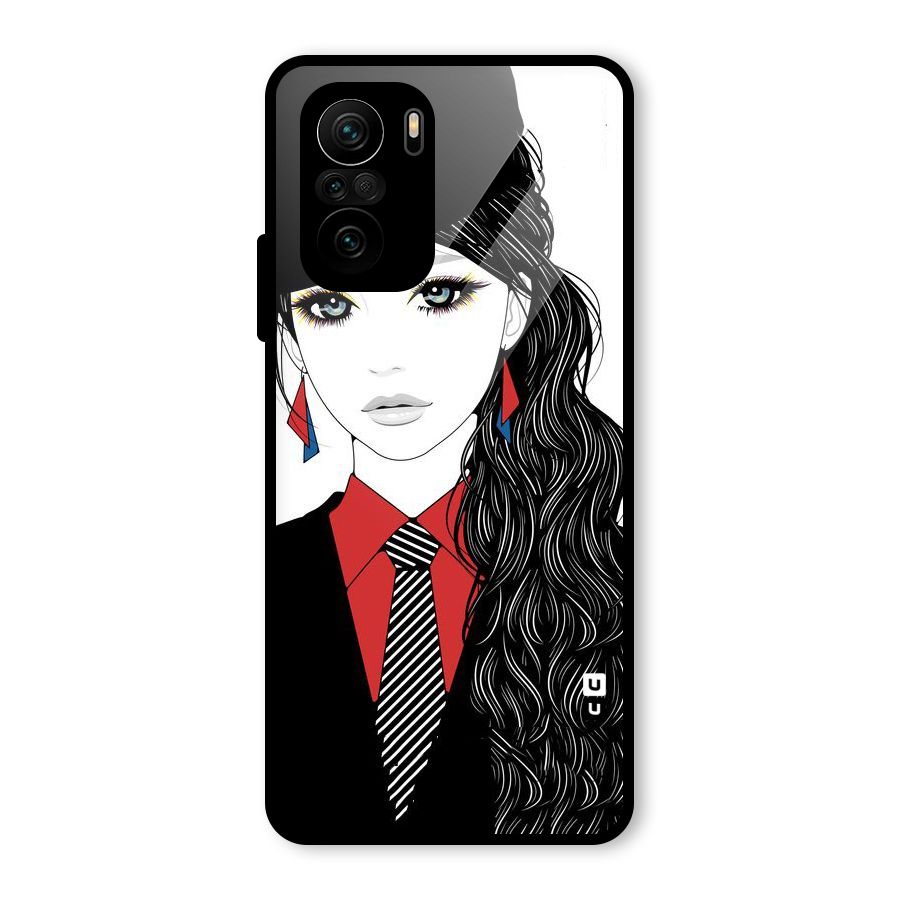 Girl Tie Glass Back Case for Mi 11x