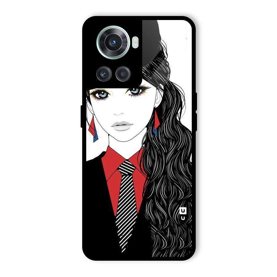 Girl Tie Glass Back Case for OnePlus 10R
