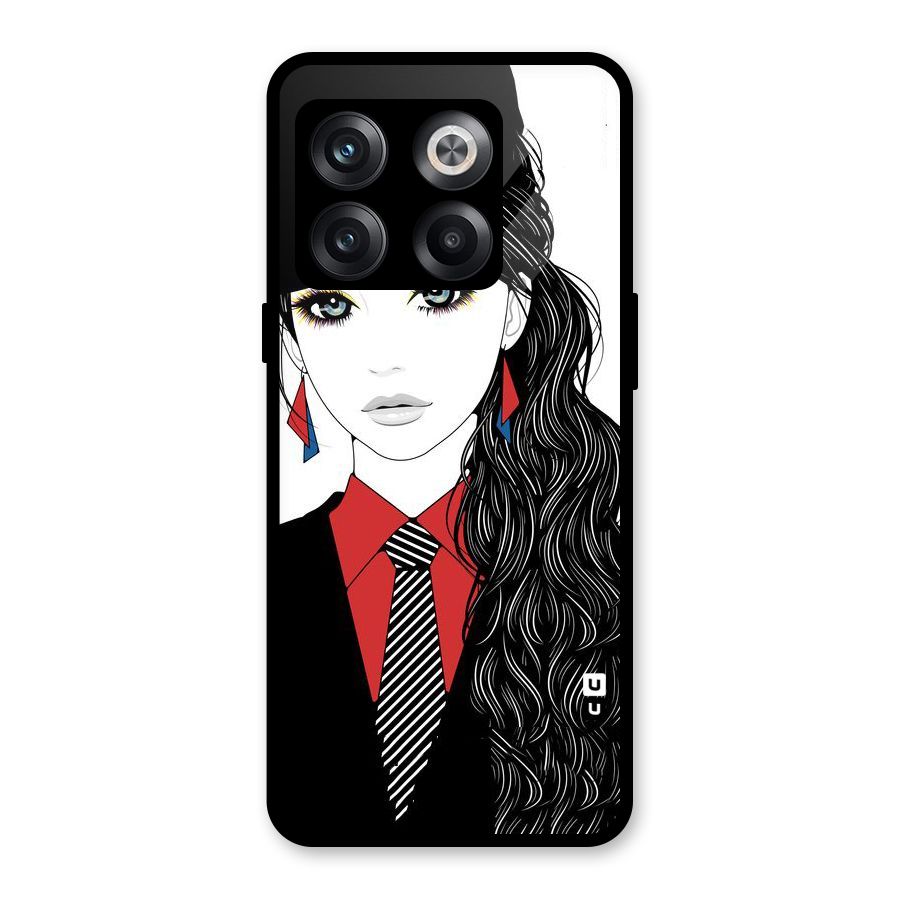 Girl Tie Glass Back Case for OnePlus 10T