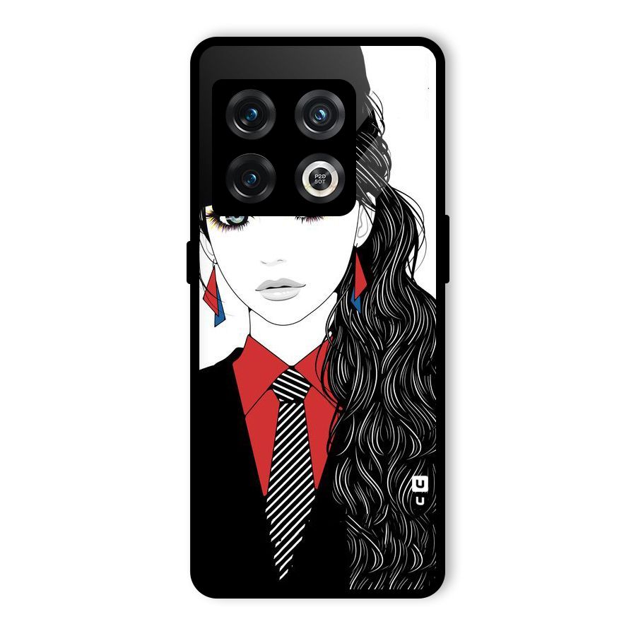 Girl Tie Glass Back Case for OnePlus 10 Pro 5G