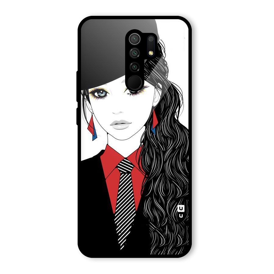 Girl Tie Glass Back Case for Poco M2