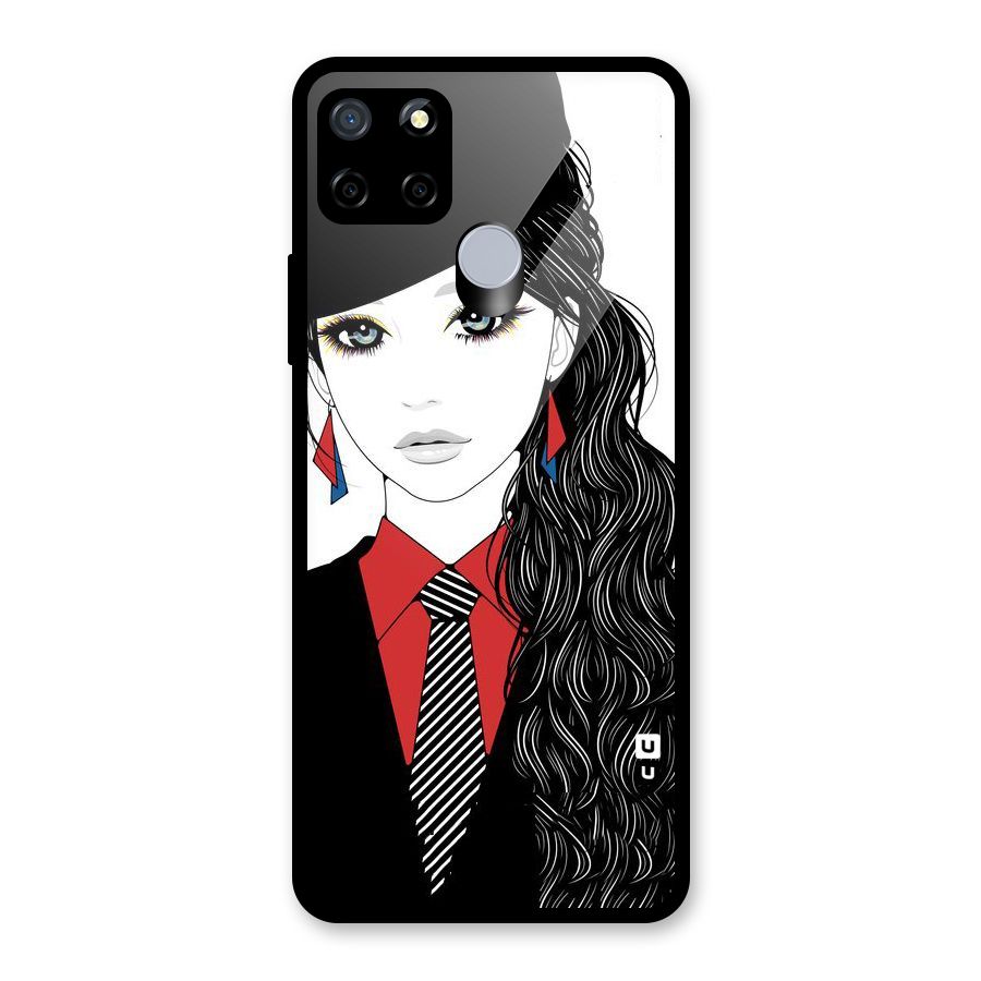 Girl Tie Glass Back Case for Realme C12
