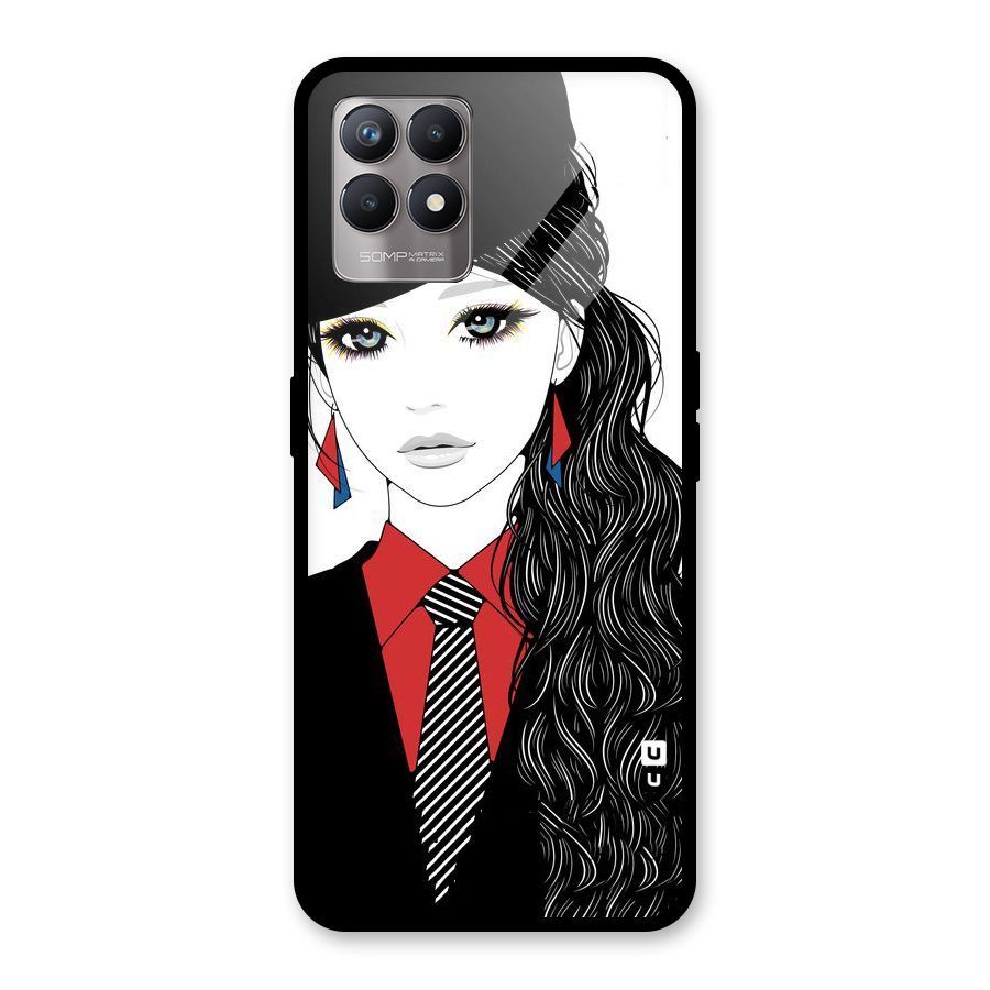Girl Tie Glass Back Case for Realme Narzo 50