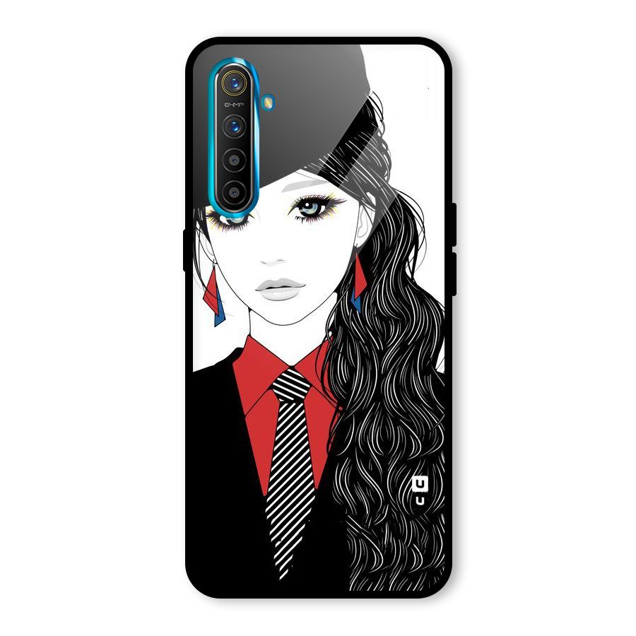 Girl Tie Glass Back Case for Realme X2