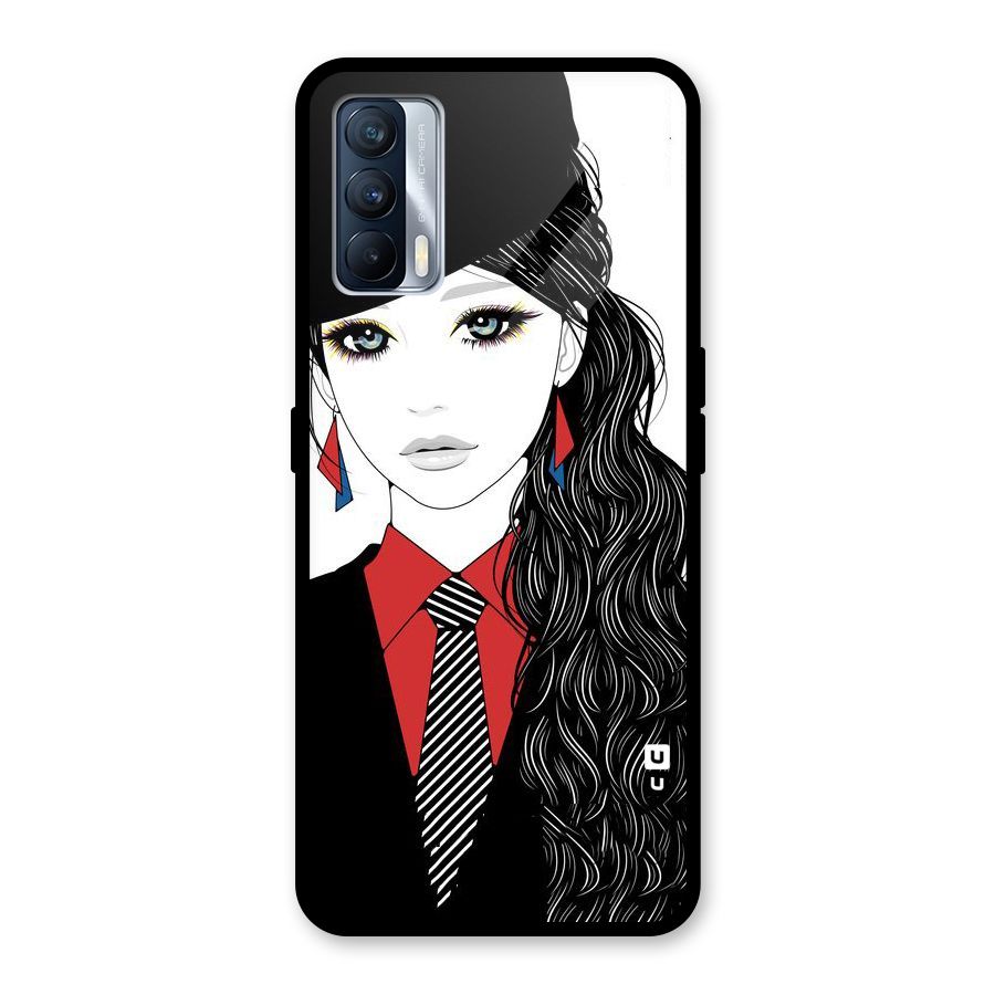 Girl Tie Glass Back Case for Realme X7