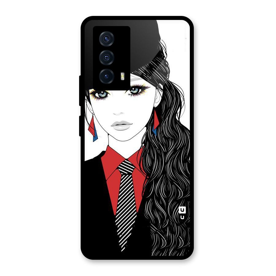 Girl Tie Glass Back Case for Vivo iQOO Z5