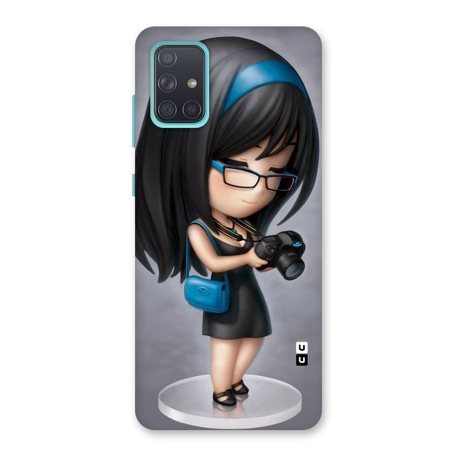 Girl With Camera Back Case for Galaxy A71