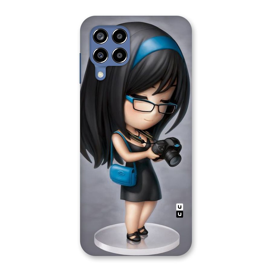 Girl With Camera Back Case for Galaxy M53 5G