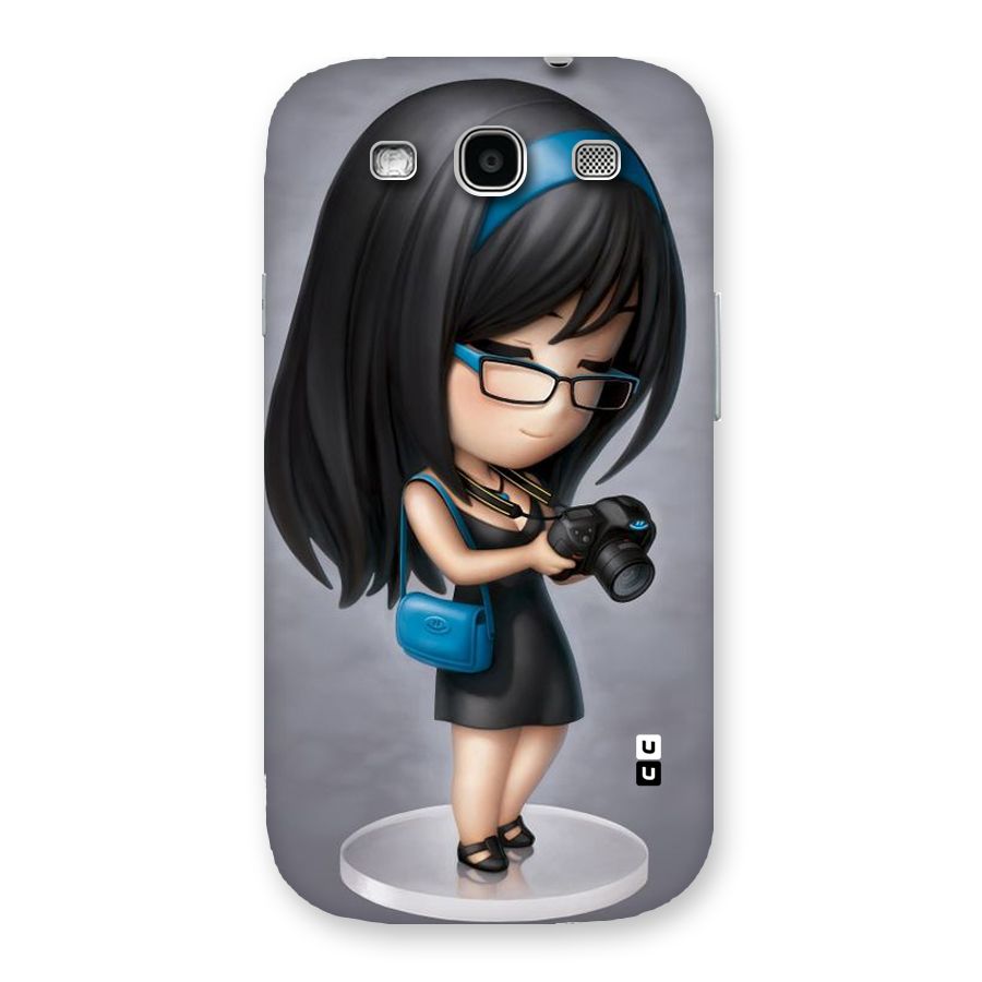 Girl With Camera Back Case for Galaxy S3
