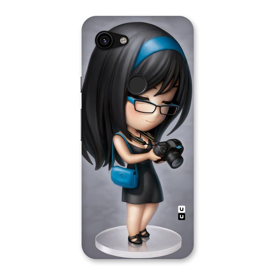 Girl With Camera Back Case for Google Pixel 3a