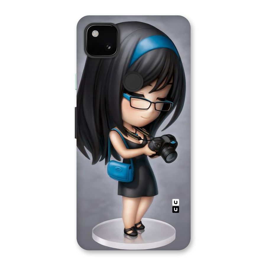 Girl With Camera Back Case for Google Pixel 4a