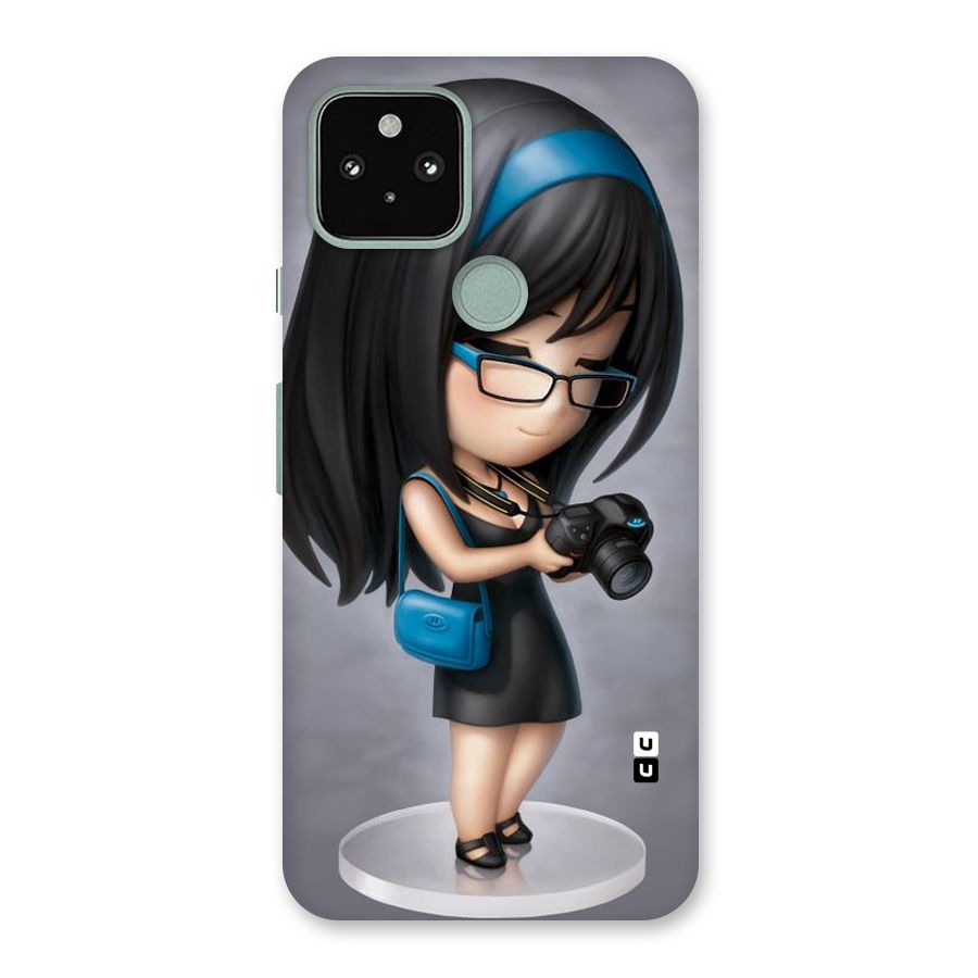 Girl With Camera Back Case for Google Pixel 5