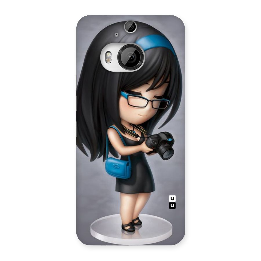 Girl With Camera Back Case for HTC One M9 Plus