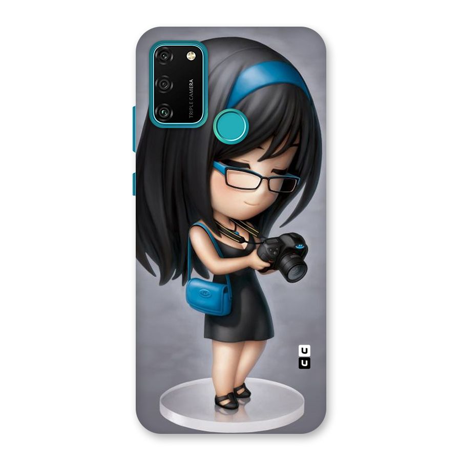 Girl With Camera Back Case for Honor 9A