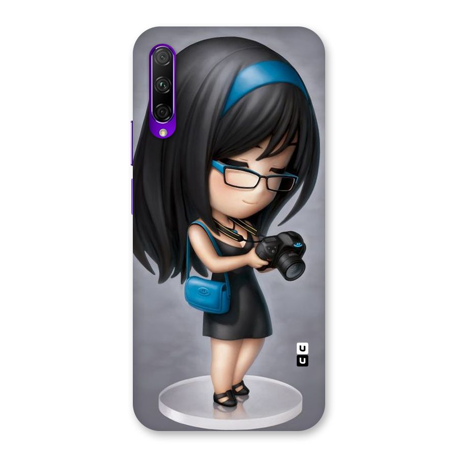 Girl With Camera Back Case for Honor 9X Pro