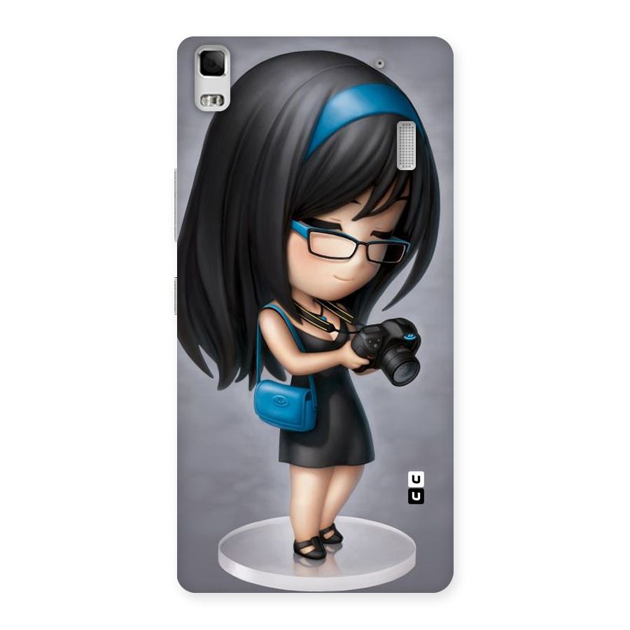 Girl With Camera Back Case for Lenovo K3 Note